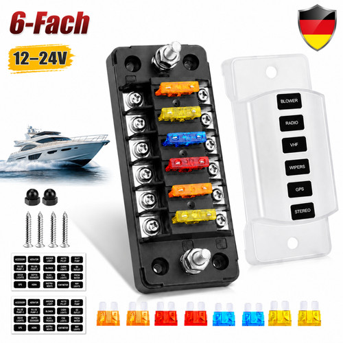 Fach sicherungsblock - 6-fach,